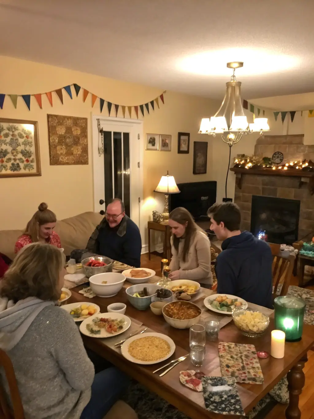 A cozy image of a family gathered around a fireplace, sharing stories and laughter, highlighting the importance of creating lasting memories and traditions.